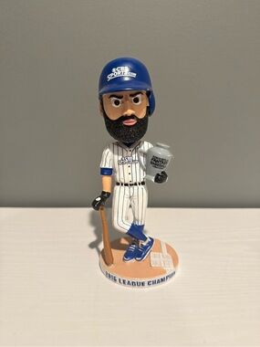 CBS Sports fantasy baseball Blue Baseball Player Bobblehead from 2015